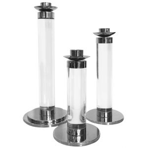 Pictures of lucite crystal and glass - 1970s lucite glass candlesticks.jpg